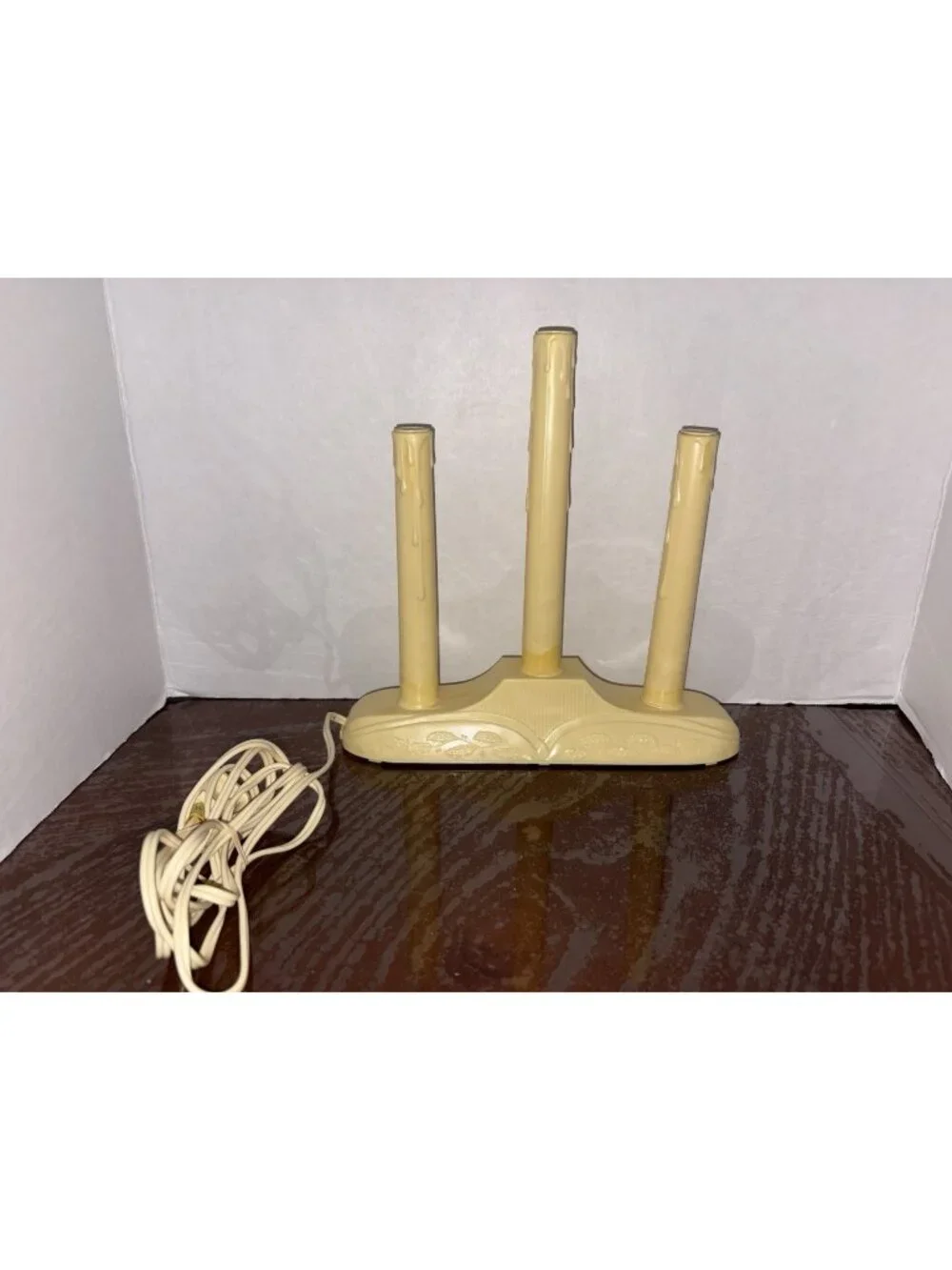 Vintage GE Three Light Candolier  Christmas Yuletide Electric Candolier